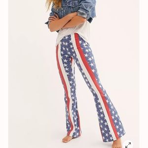Free People Penny Pull On Stars & Stripes 27 NWT